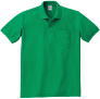 鹿の子ポロシャツのカラー025（グリーン）
