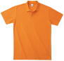 鹿の子カジュアルポロシャツのカラー015（オレンジ）
