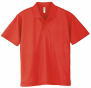 ドライインターロックポロシャツのカラー010（レッド）